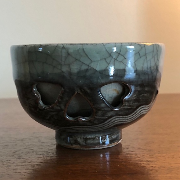 Vintage Soma Ware Somayaki Small Japanese Bowl/Cup